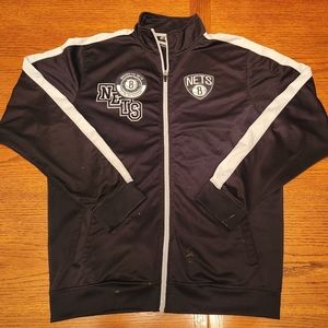 BROOKLYN NETS WARMUP ZIP UP JACKET, 2XL